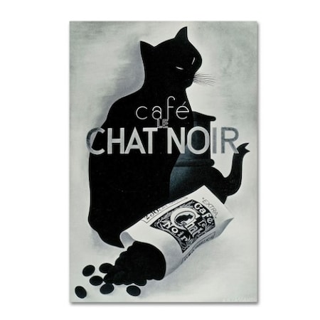 Vintage Apple Collection 'Chat Noir Coffee' Canvas Art,30x47